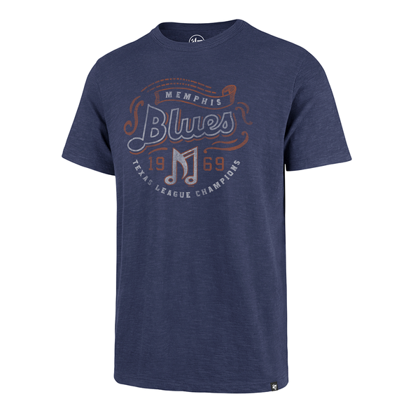 Memphis Blues Hometown Collection "1969 Texas League Champions" '47 Light Navy T-shirt