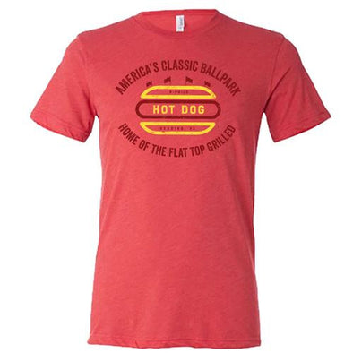 Reading Fightin Phils Flat Top Grilled Hot Dog T-Shirt