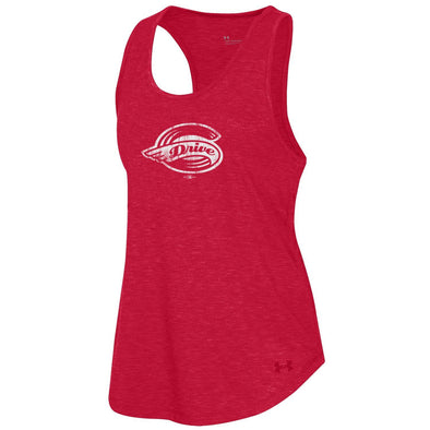 Greenville Drive Under Armour Women's Red Breezy Tank Top