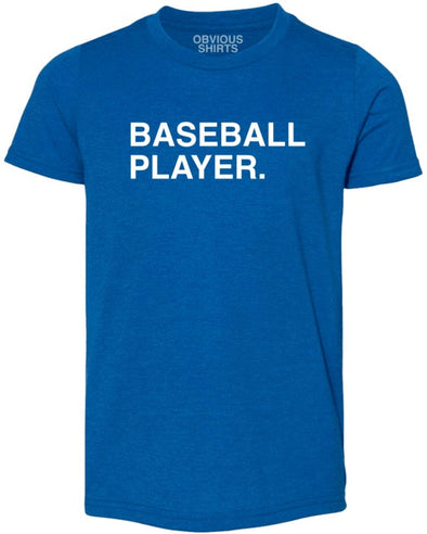 Obvious Shirts Youth Baseball Player Tee