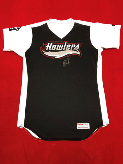 Daz Cameron Game-Used, Autographed Erie Howlers Jersey #15
