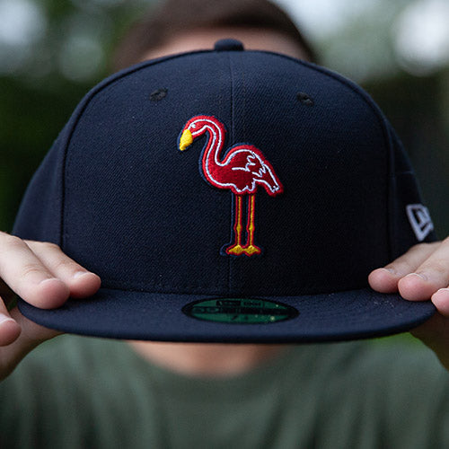 Atlanta Braves New Era Flamingo 59FIFTY Fitted Hat - White/Pink