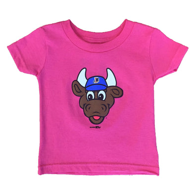 Durham Bulls Infant Pink Wool E. Bull T-Shirt