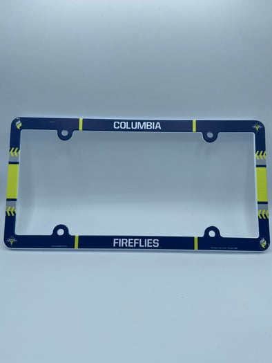 Columbia Fireflies Plastic License Plate Frame